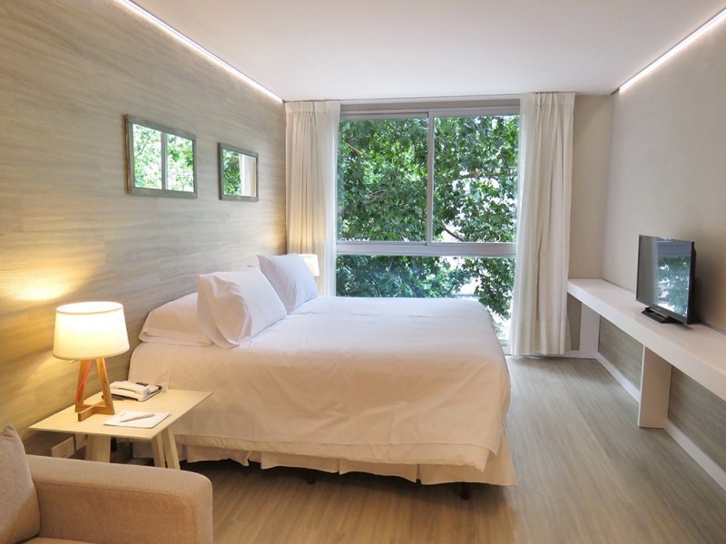 Habitación superior en hotel en centro de Montevideo